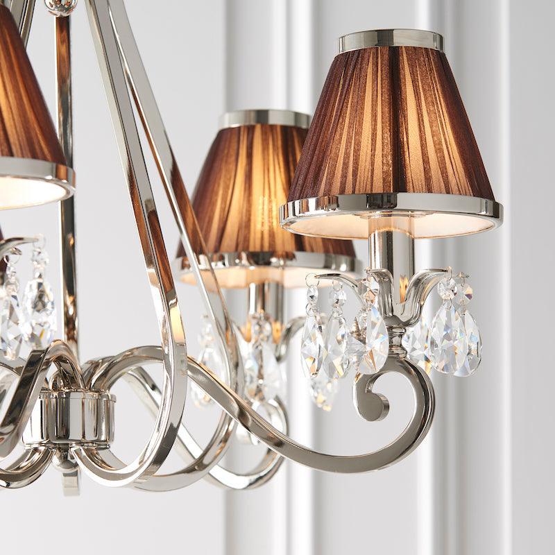 oksana nickel chandelier 63511 shade close up