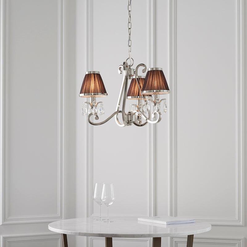 oksana nickel chandelier 63513 living room wide angle