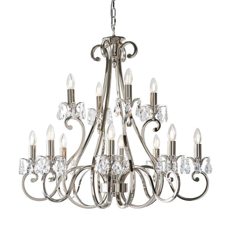 Oksaana nickel chandelier 63540