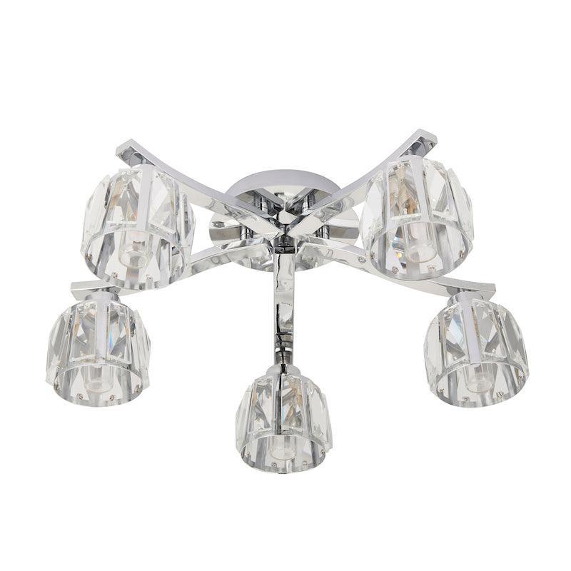 ria 5 light semi flush bathroom ceiling light light by Endon Lighting Hallway Lighting Ideas