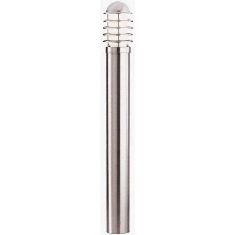 Searchlight Louvre Large Stainless Steel Outdoor Bollard Light by Searchlight Outdoor Lighting