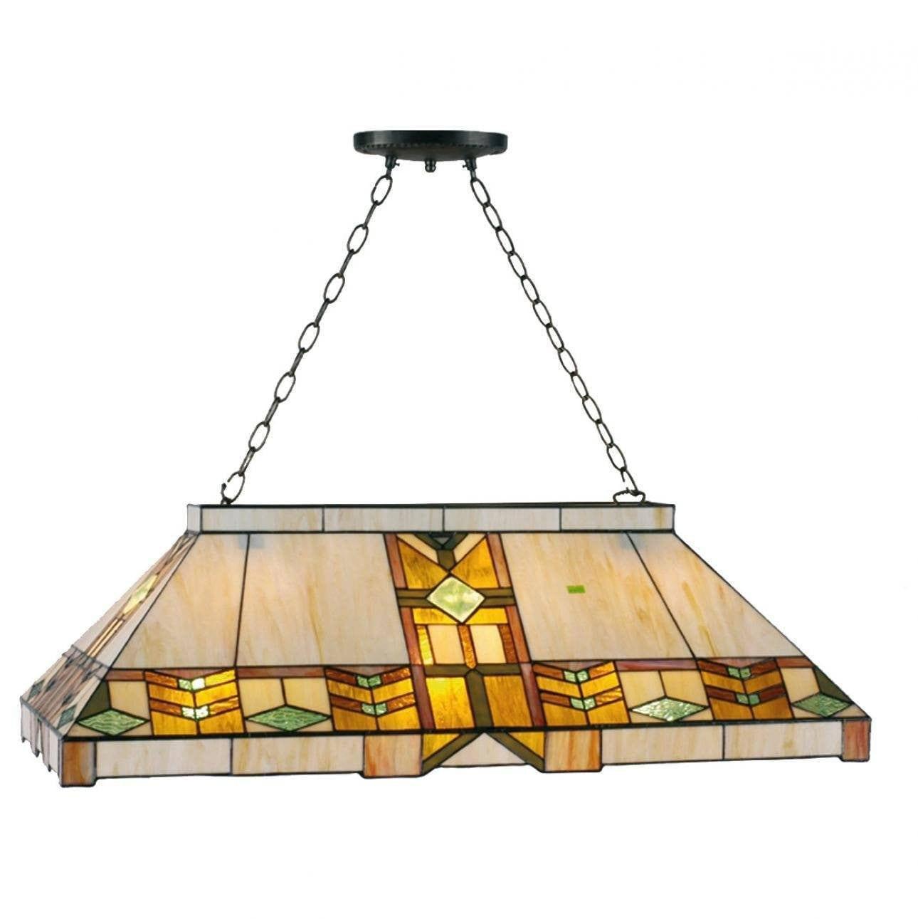 Charleston Tiffany Pool Table Light | 3-Light | Tiffany Lighting