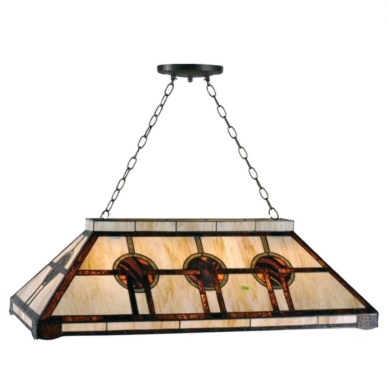 Tiffany Mega & Pool Table Ceiling Lights - Oxford Tiffany Pool Table Light
