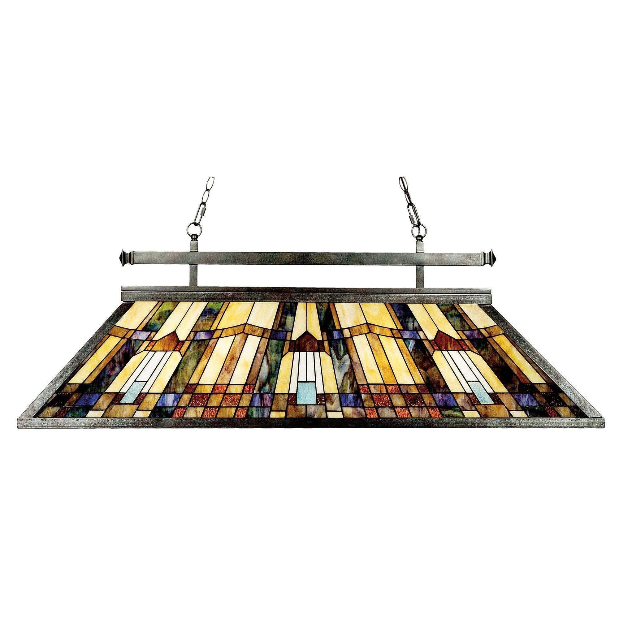 Tiffany Mega & Pool Table Ceiling Lights - Quoizel Tiffany Inglenook Pool Table Lamp QZ/INGLENOOKISLE
