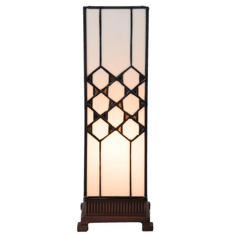 Tiffany Square Table Lamps - Miami Medium Square Tiffany Lamp