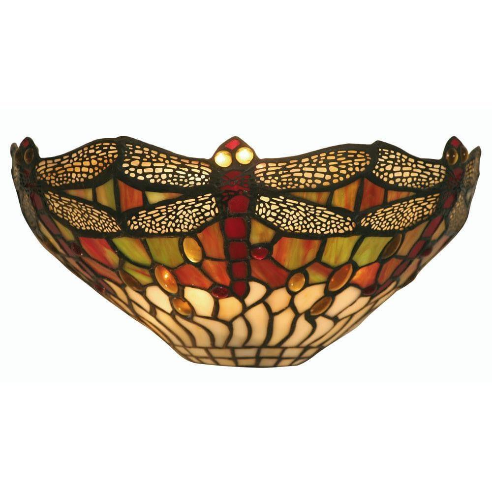 Tiffany Wall Lights - Oaks Tiffany Dragonfly Wall Light OT 1485 WB