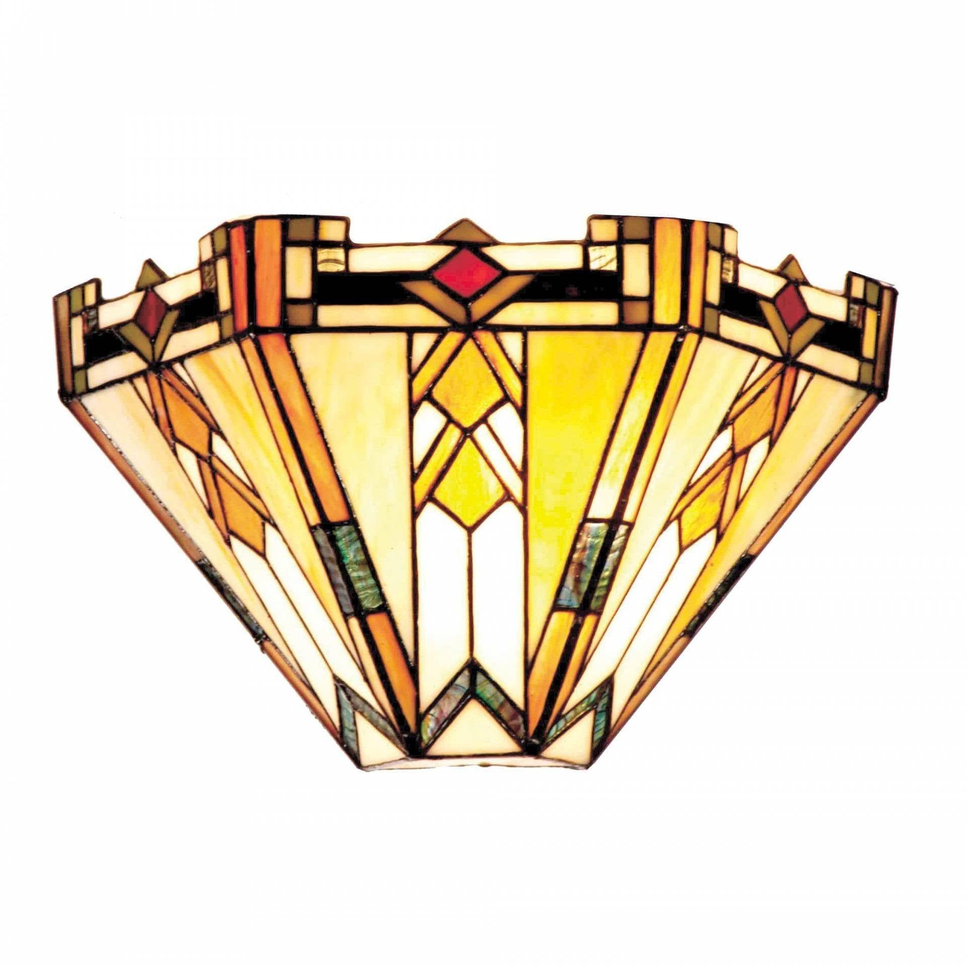 Tiffany Wall Lights - Prairie Traditional Tiffany Wall Light