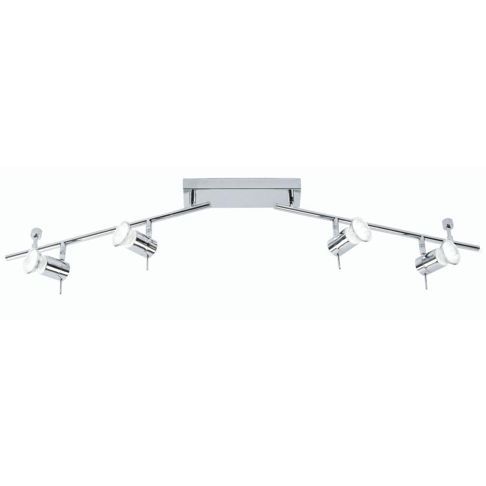 Traditional Bathroom Lights - Asah Chrome Finish 4 Light Bathroom Ceiling Spotlight 7954 B CH