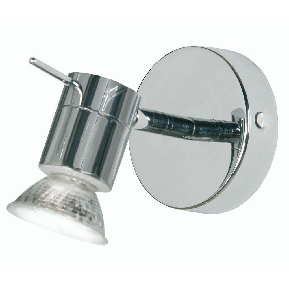 Traditional Bathroom Lights - Asah Chrome Finish Single Bathroom Ceiling Spotlight 7951 CH