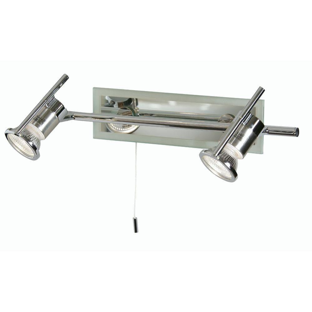 Traditional Bathroom Lights - Cara Chrome Finish 2 Light Bathroom Ceiling Spotlight 3092 B CH