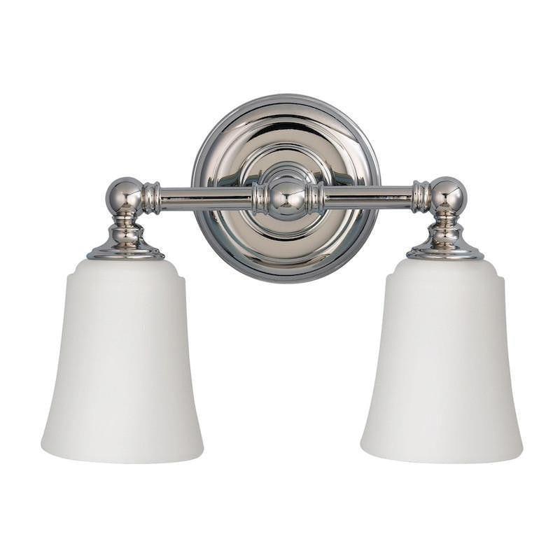 Traditional Bathroom Lights - Feiss Huguenot Lake Polished Chrome Finish 2 Light Bathroom Above Mirror Light FE/HUGOLAKE2 BATH