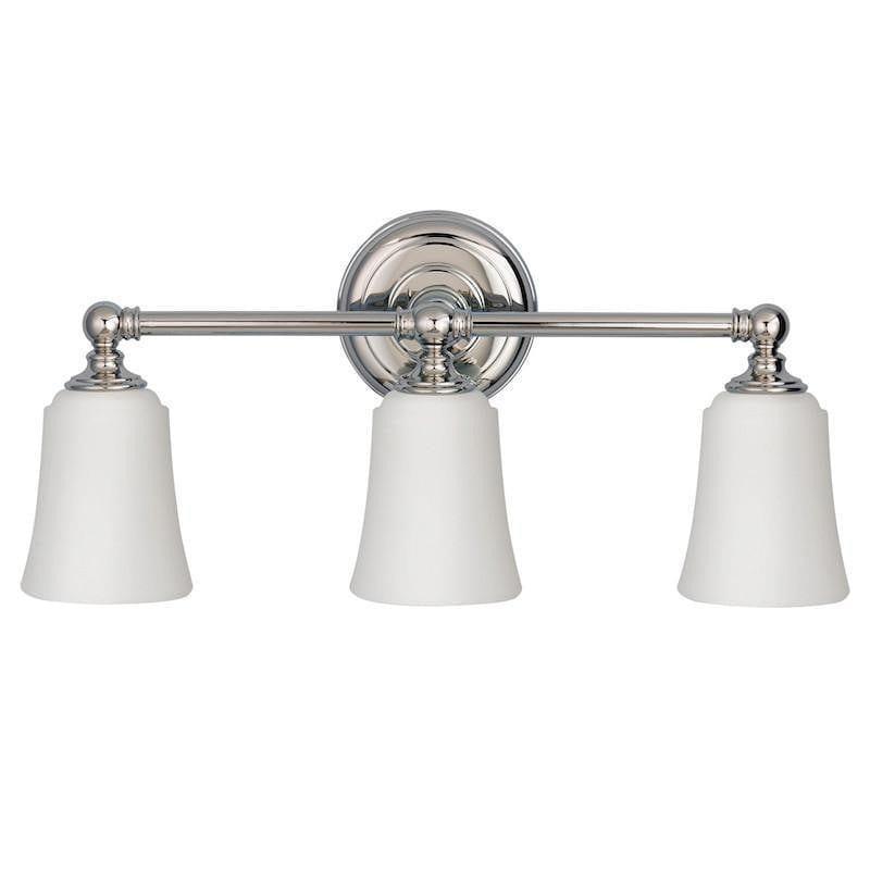 Traditional Bathroom Lights - Feiss Huguenot Lake Polished Chrome Finish 3 Light Bathroom Above Mirror Light FE/HUGOLAKE3 BATH