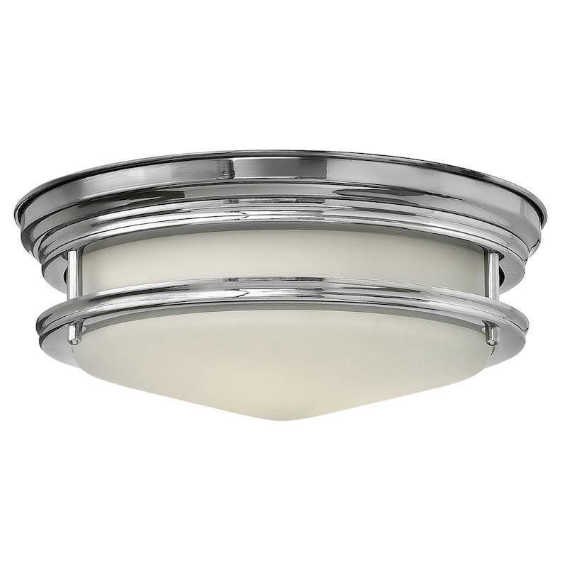 Traditional Bathroom Lights - Hinkley Hadley Polished Chrome Finish Flush Bathroom Ceiling Light HK/HADLEY/F BATH