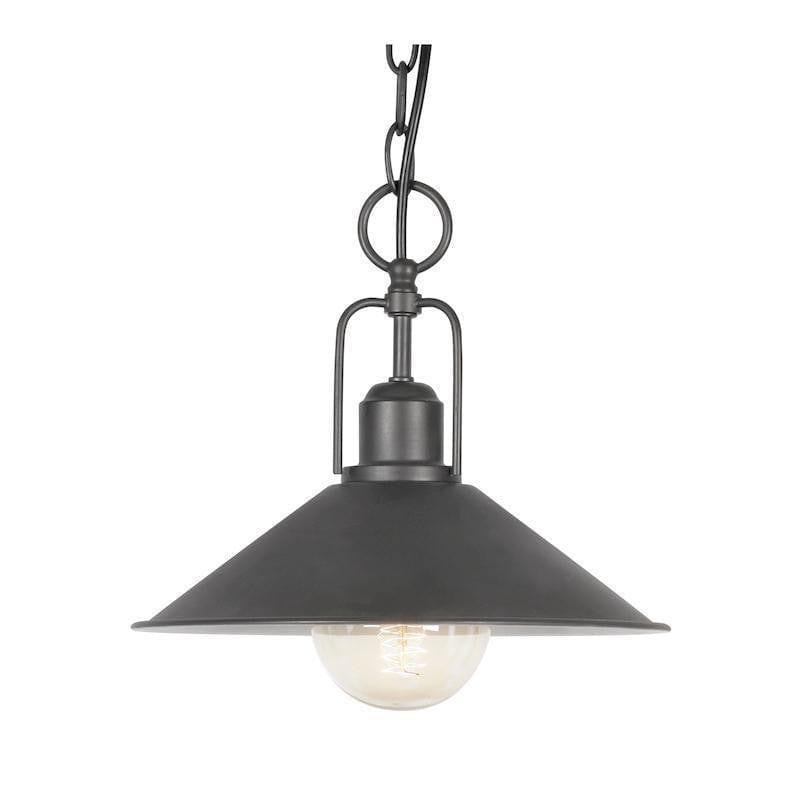 Traditional Ceiling Pendant Lights - Dalvik 1 Light Black Pendant Ceiling Light 7147/1 BK
