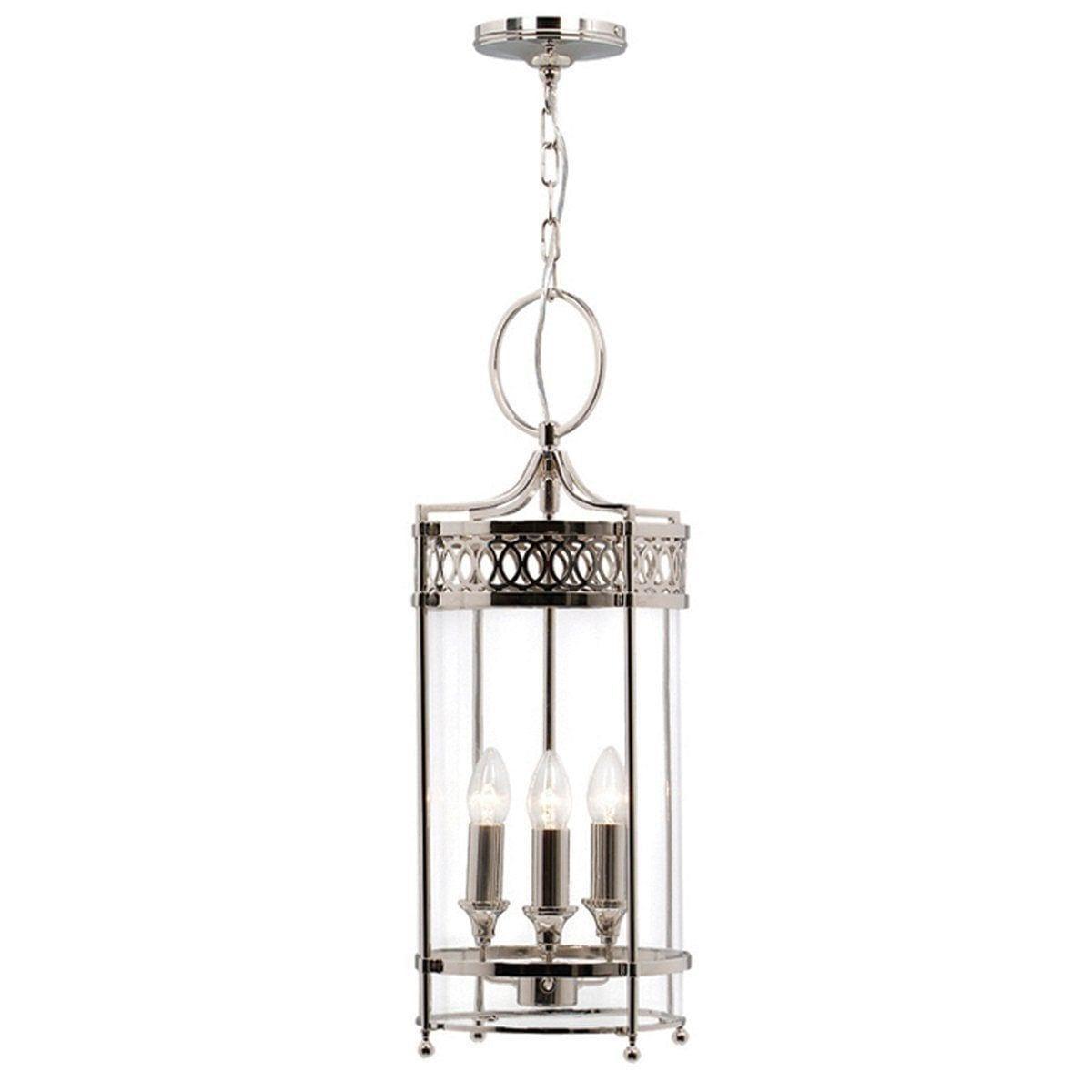 Traditional Ceiling Pendant Lights - Elstead Guildhall 3lt Chain Lantern Ceiling Light GH/P PN