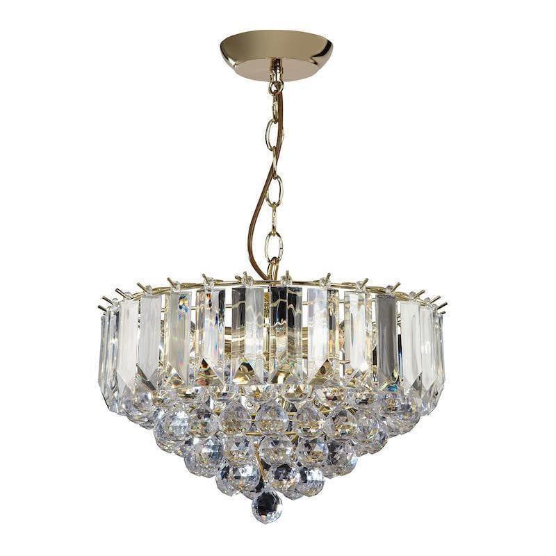 Traditional Ceiling Pendant Lights - Fargo Brass & Clear Acrylic 3LT Pendant Ceiling Light FARGO-14BP off