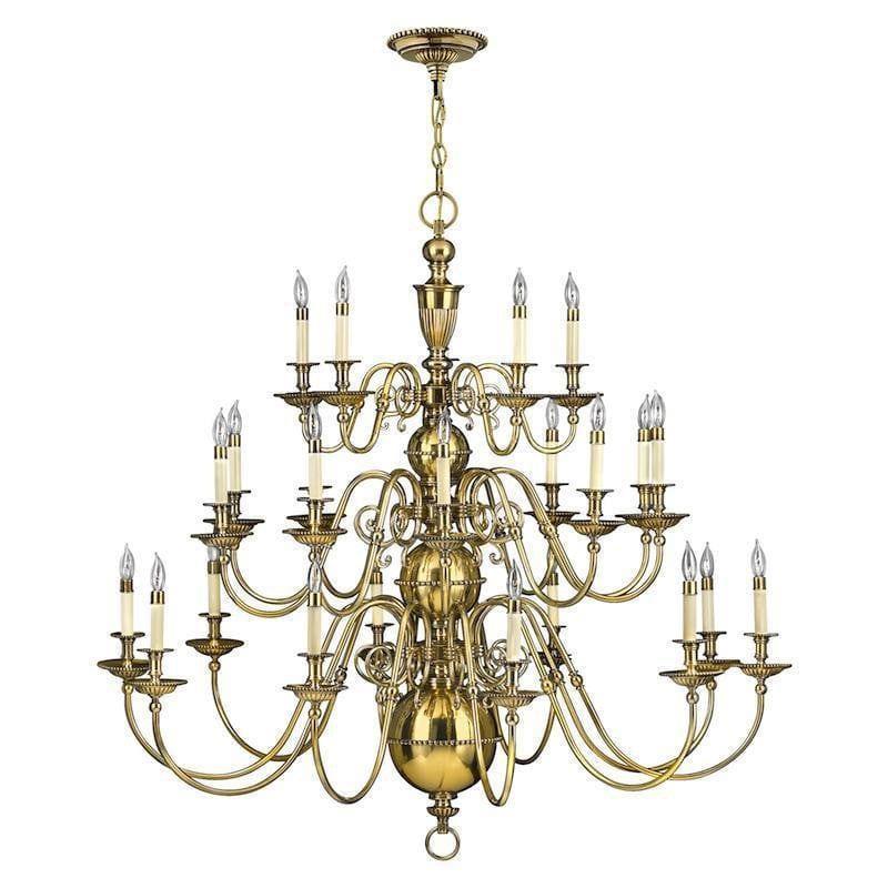 Traditional Ceiling Pendant Lights - Hinkley Cambridge 25It Chandelier Ceiling Light HK/CAMBRIDGE25