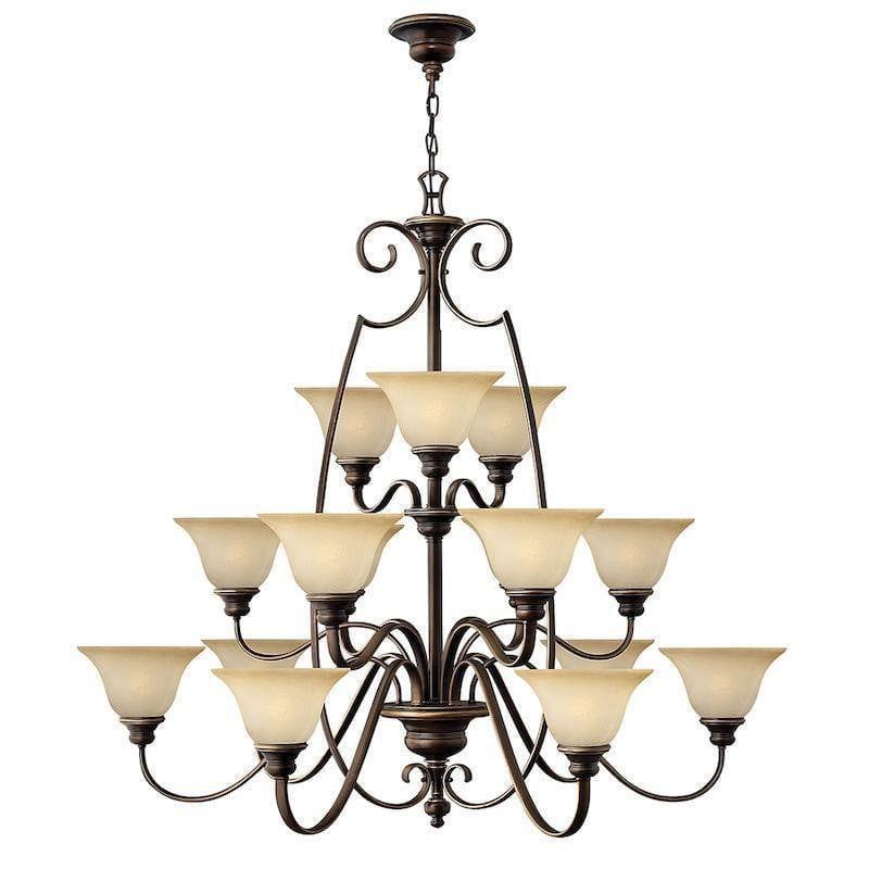 Traditional Ceiling Pendant Lights - Hinkley Cello 15lt Chandelier Ceiling Light HK/CELLO15