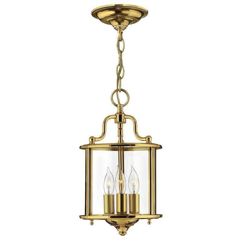 Traditional Ceiling Pendant Lights - Hinkley Gentry Polished Brass Small Pendant Ceiling Light HK/GENTRY/P/S PB