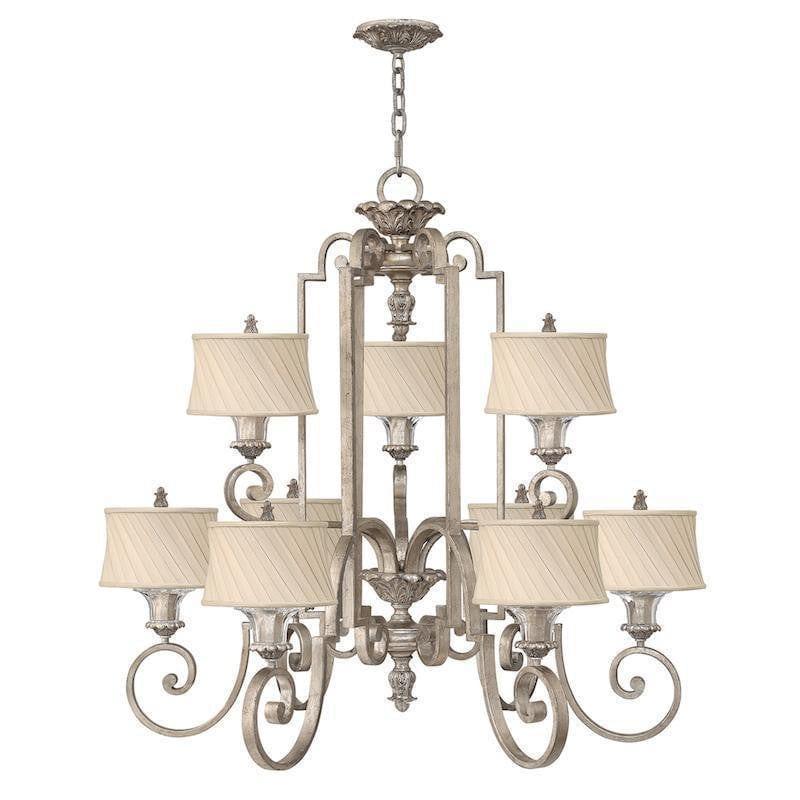 Traditional Ceiling Pendant Lights - Hinkley Kingsley 9lt Chandelier Ceiling Light HK/KINGSLEY9