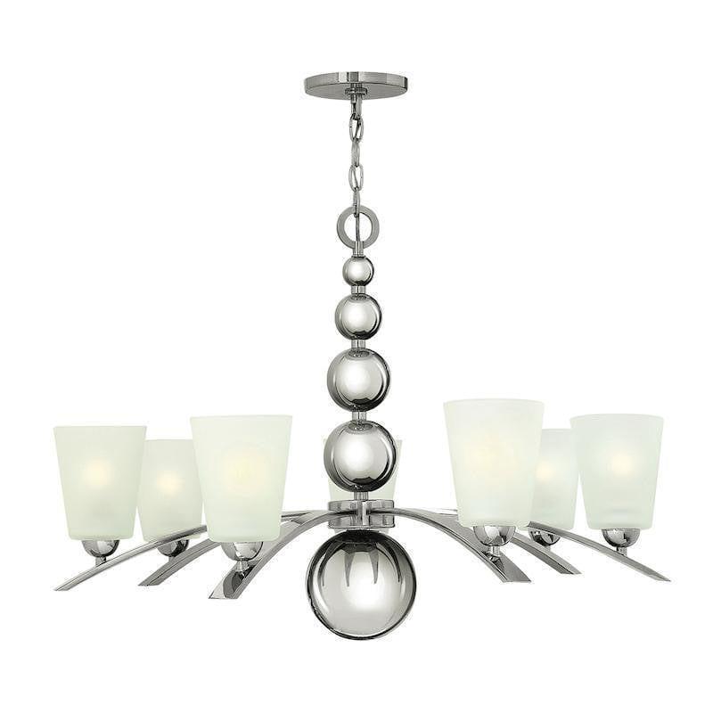 Traditional Ceiling Pendant Lights - Hinkley Zelda 7lt Chandelier HK/ZELDA7 PN