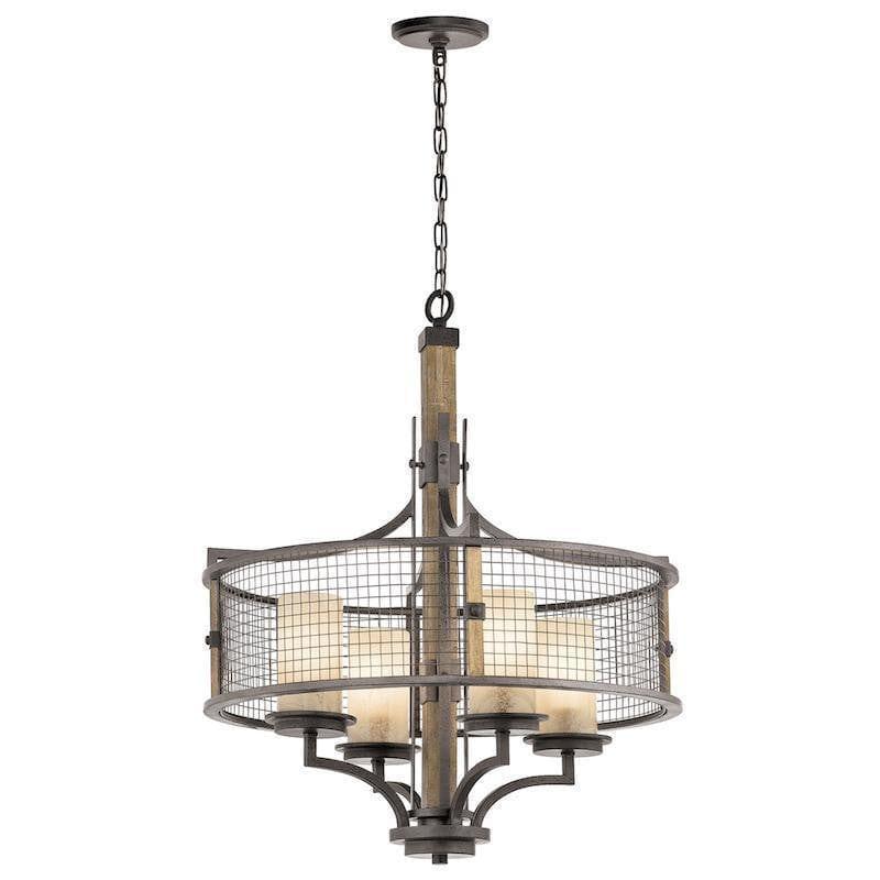Traditional Ceiling Pendant Lights - Kichler Ahrendale 4lt Chandelier Ceiling Light KL/AHRENDALE4