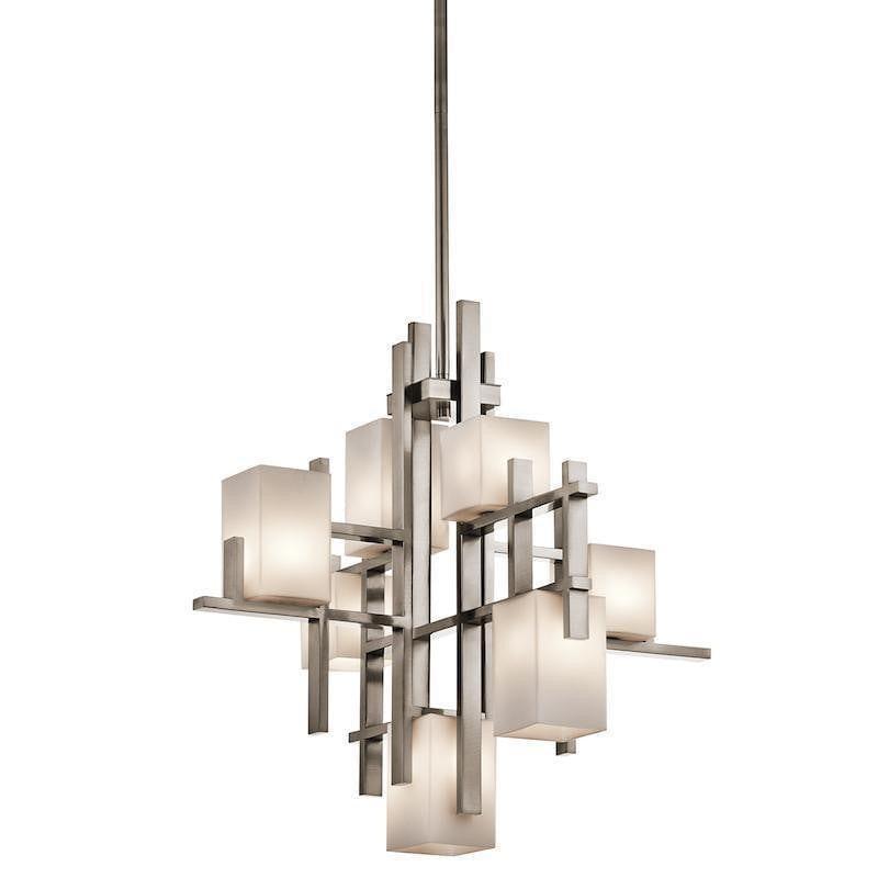 Traditional Ceiling Pendant Lights - Kichler City Lights 7lt Chandelier Ceiling Light KL/CITY LIGHTS7A