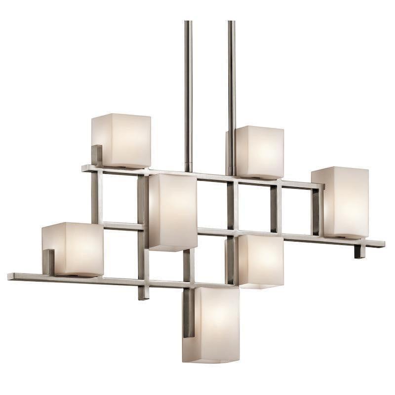 Traditional Ceiling Pendant Lights - Kichler City Lights 7lt Linear Chandelier Ceiling Light KL/CITY LIGHTS7B