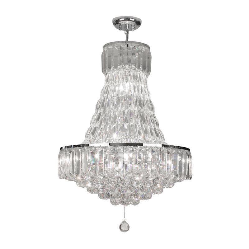 Traditional Ceiling Pendant Lights - Lienz 12 Light Chrome Pendant Ceiling Light 6104/12 CH