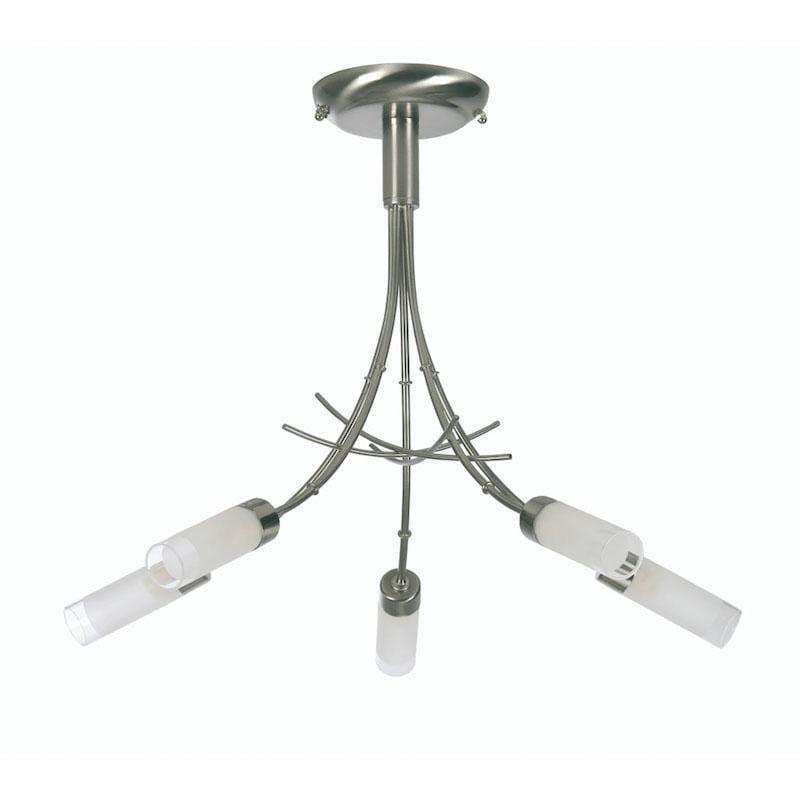 Traditional Ceiling Pendant Lights - Oslo 5 Light Antique Chrome Pendant Ceiling Light 2283/5 AC