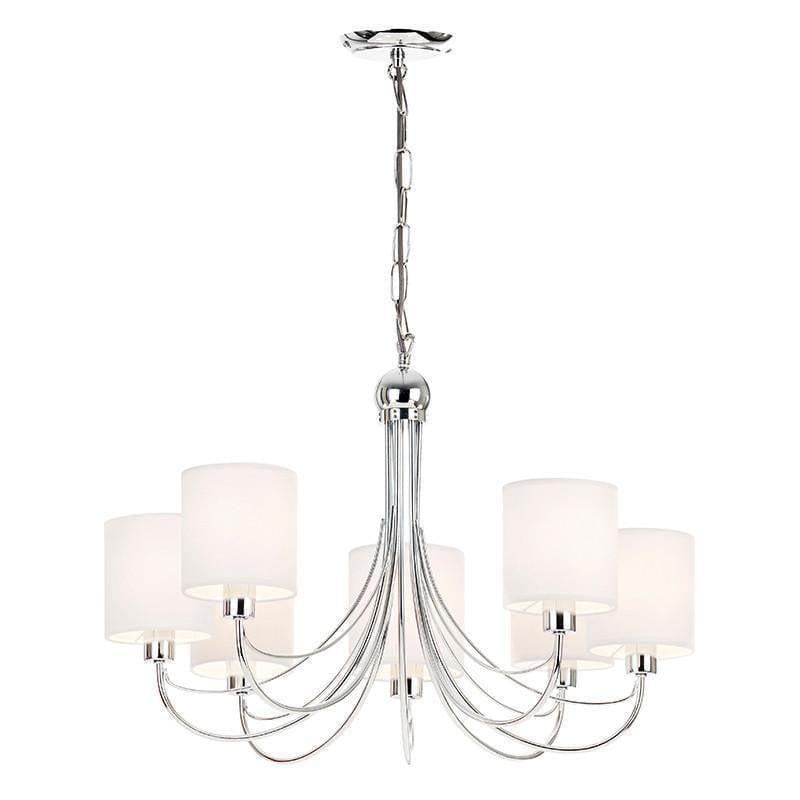 Traditional Ceiling Pendant Lights - Phantom 7 Arm Chrome Finish Pendant Ceiling Light PHANTOM-7CH