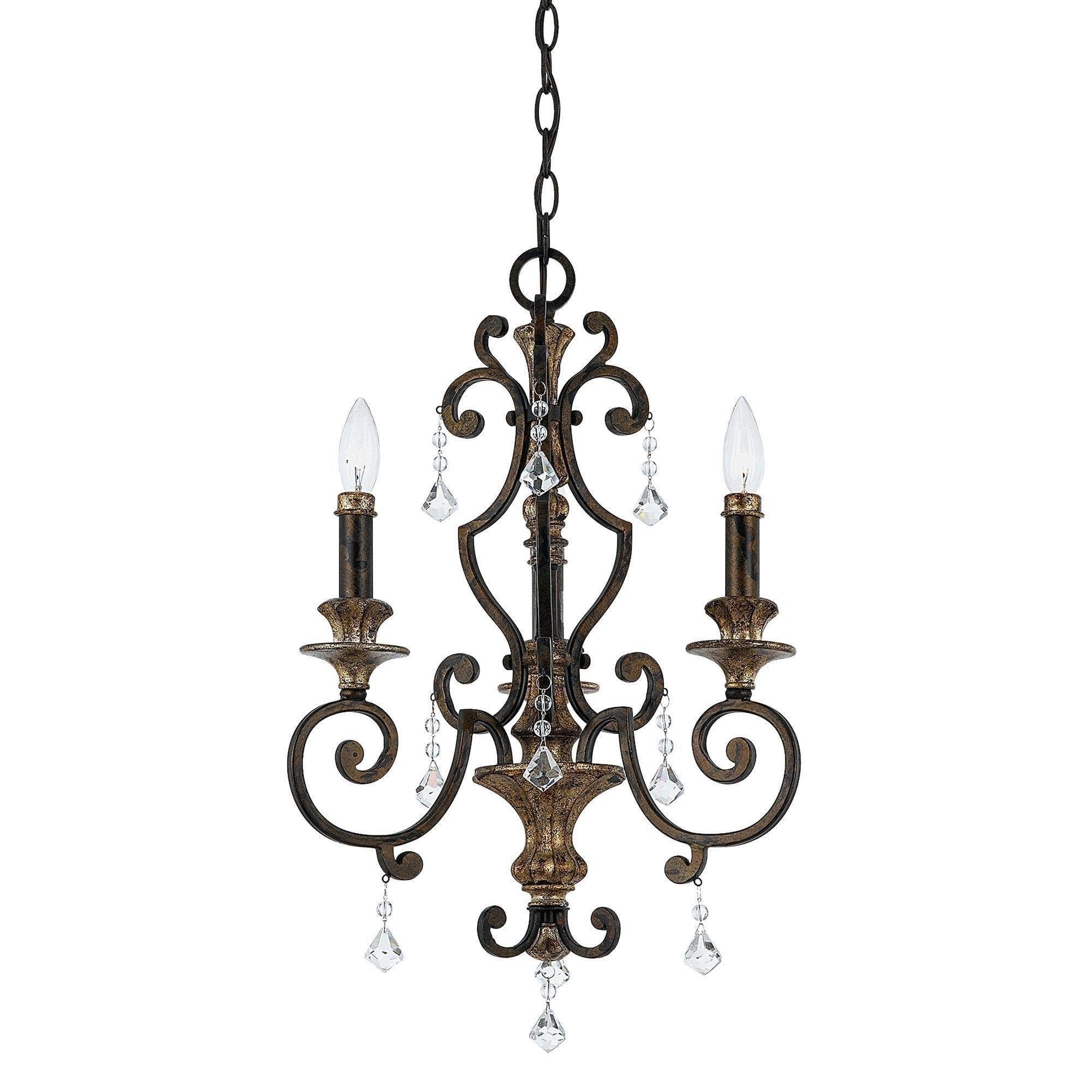 Traditional Ceiling Pendant Lights - Quoizel Marquette 3lt Chandelier Ceiling Light QZ/MARQUETTE3