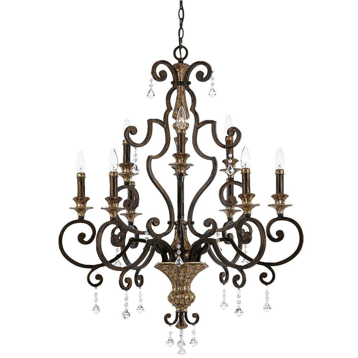 Traditional Ceiling Pendant Lights - Quoizel Marquette 9lt Chandelier Ceiling Light QZ/MARQUETTE9