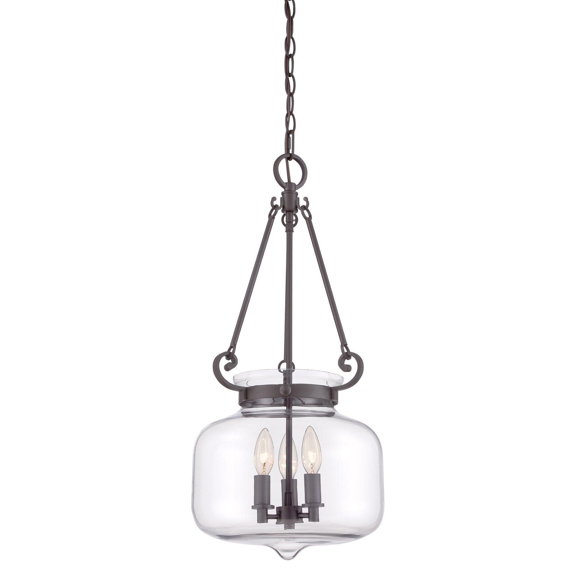Traditional Ceiling Pendant Lights - Quoizel Stewart & Wilkinson 3lt Pendant Ceiling Light QZ/STEWART WT