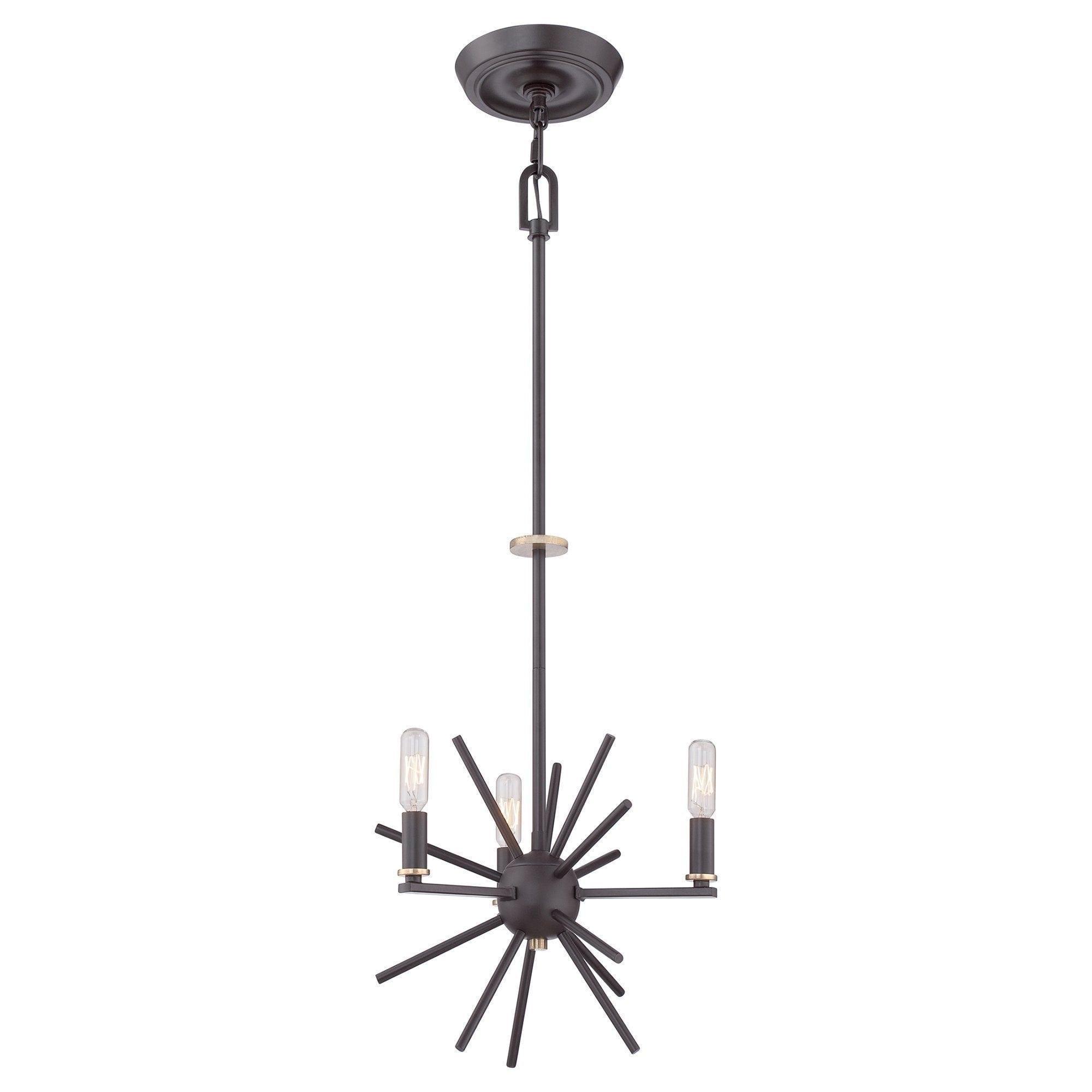 Traditional Ceiling Pendant Lights - Quozel Carnegie 3lt Chandelier QZ/CARNEGIE3