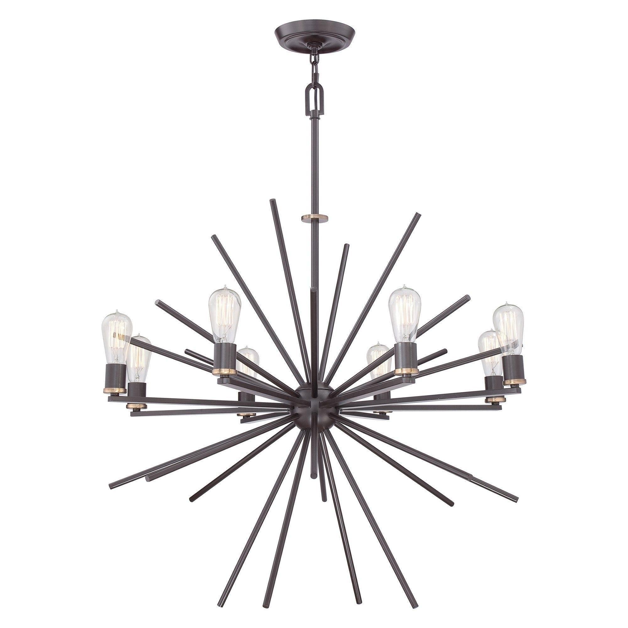 Traditional Ceiling Pendant Lights - Quozel Carnegie 8lt Chandelier QZ/CARNEGIE8
