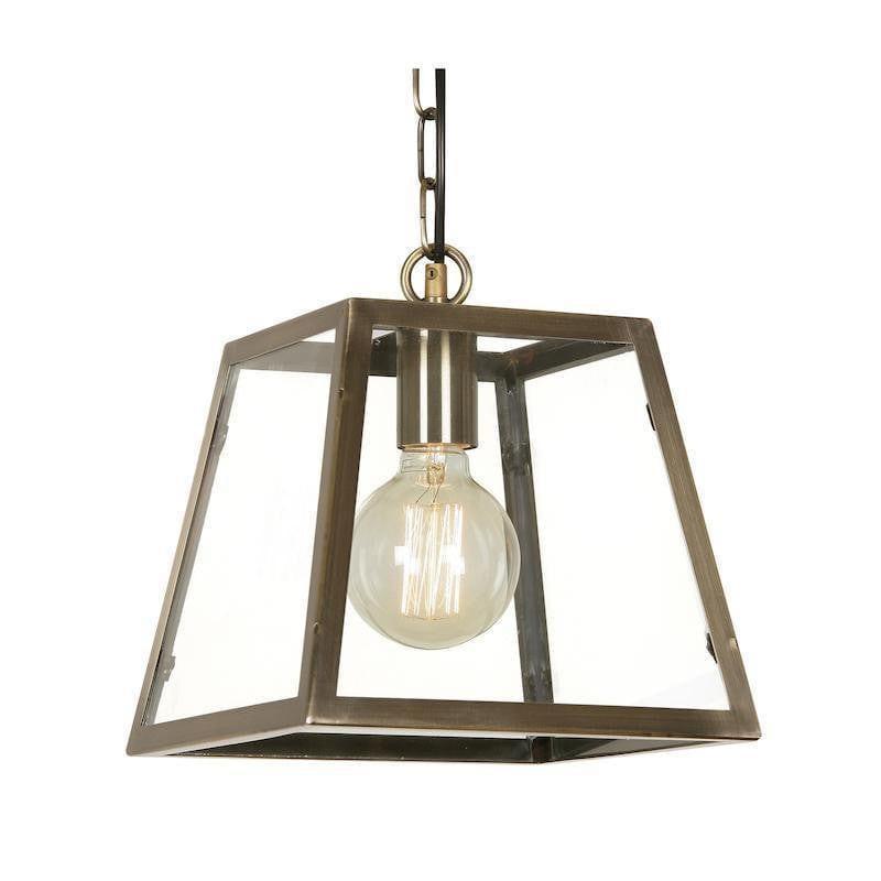 Traditional Ceiling Pendant Lights - Riga 1 Light Antique Brass Ceilling Pendant Light 1524/1 AB