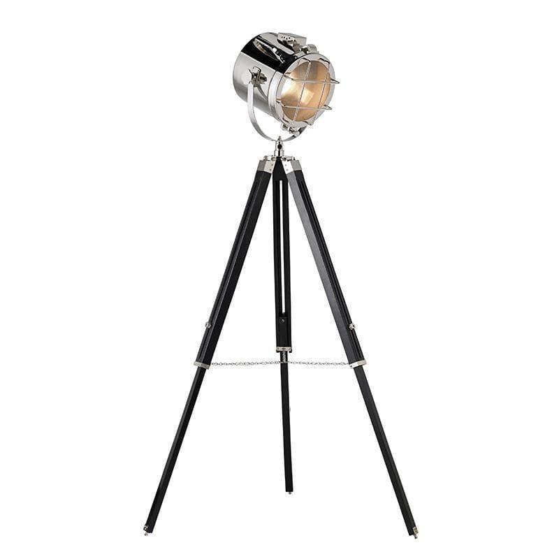 Endon Nautical Polished Nickel & Black Floor Lamp by Endon Lighting 1