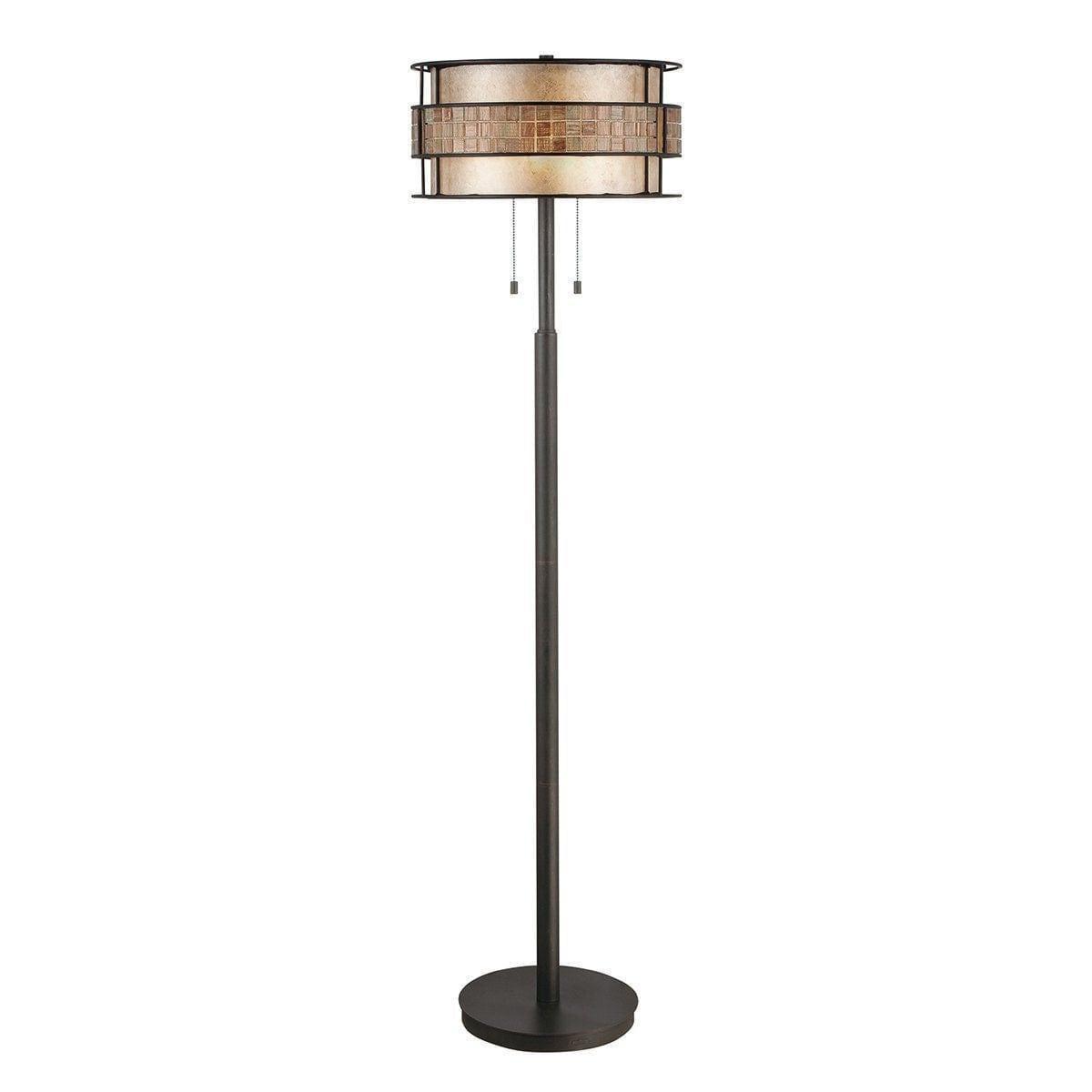 Quoizel Laguna Mosaic Copper Floor Lamp by Elstead Lighting 1