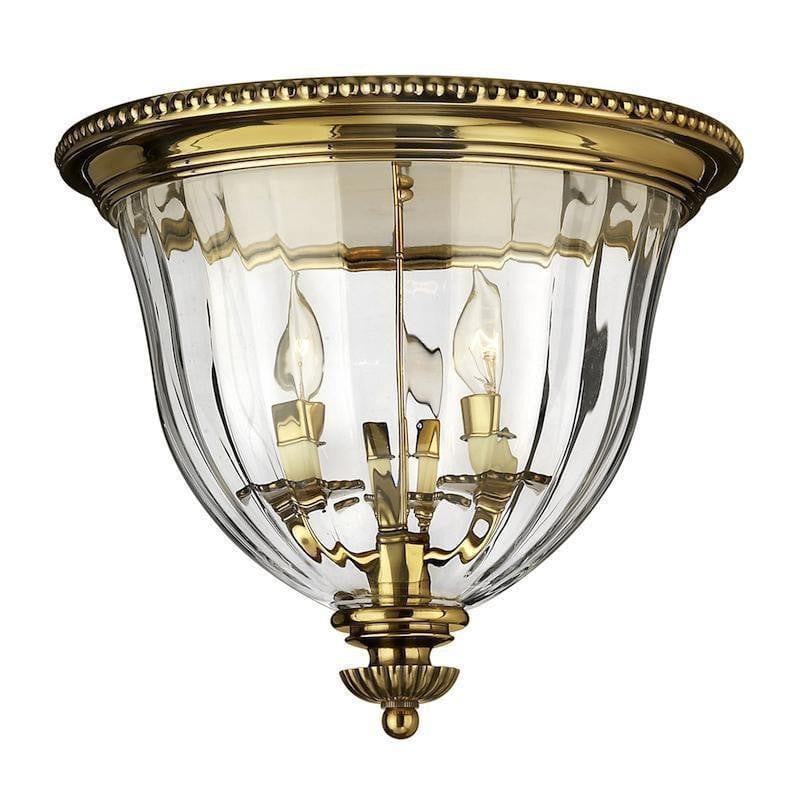 Traditional Flush & Semi Flush Ceiling Lights - Hinkley Cambridge Flush Mount Ceiling Light HK/CAMBRIDGE/F/B