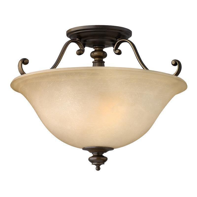 Traditional Flush & Semi Flush Ceiling Lights - Hinkley Dunhill Semi-Flush Ceiling Light HK/DUNHILL/SF