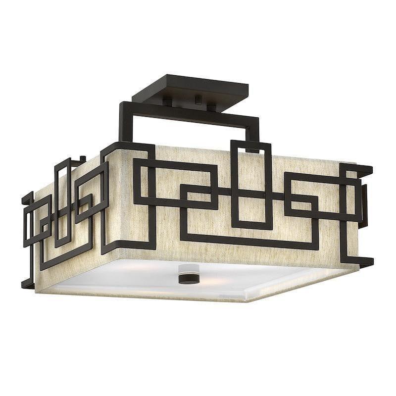 Traditional Flush & Semi Flush Ceiling Lights - Hinkley Lanza Semi-Flush Ceiling Light HK/LANZA/SF