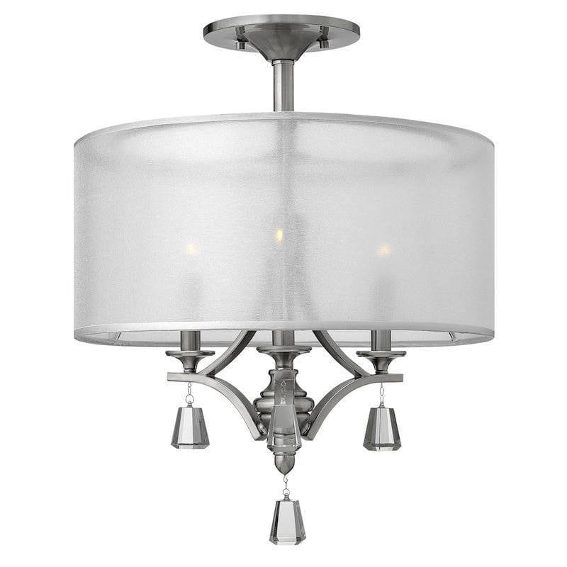 Traditional Flush & Semi Flush Ceiling Lights - Hinkley Mime Simi-Flush HK/MIME/SF