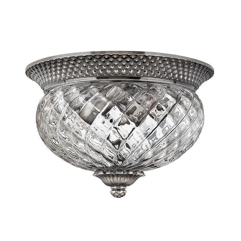 Hinkley Plantation Nickel Small Flush Ceiling Light Living room Image