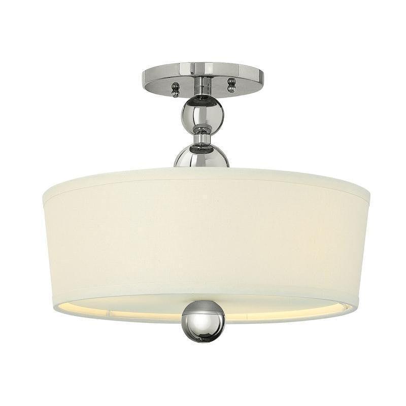 Traditional Flush & Semi Flush Ceiling Lights - Hinkley Zelda Semi-Flush HK/ZELDA/SF PN
