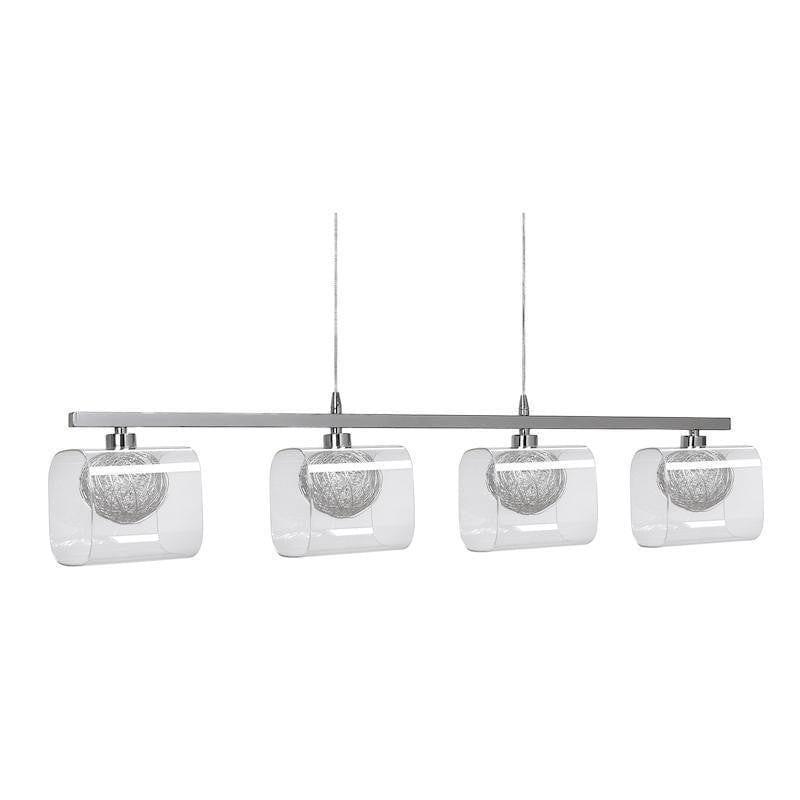Traditional Flush & Semi Flush Ceiling Lights - Lisbon 4 Light Chrome Flush Ceiling Light 1518/4 B CH
