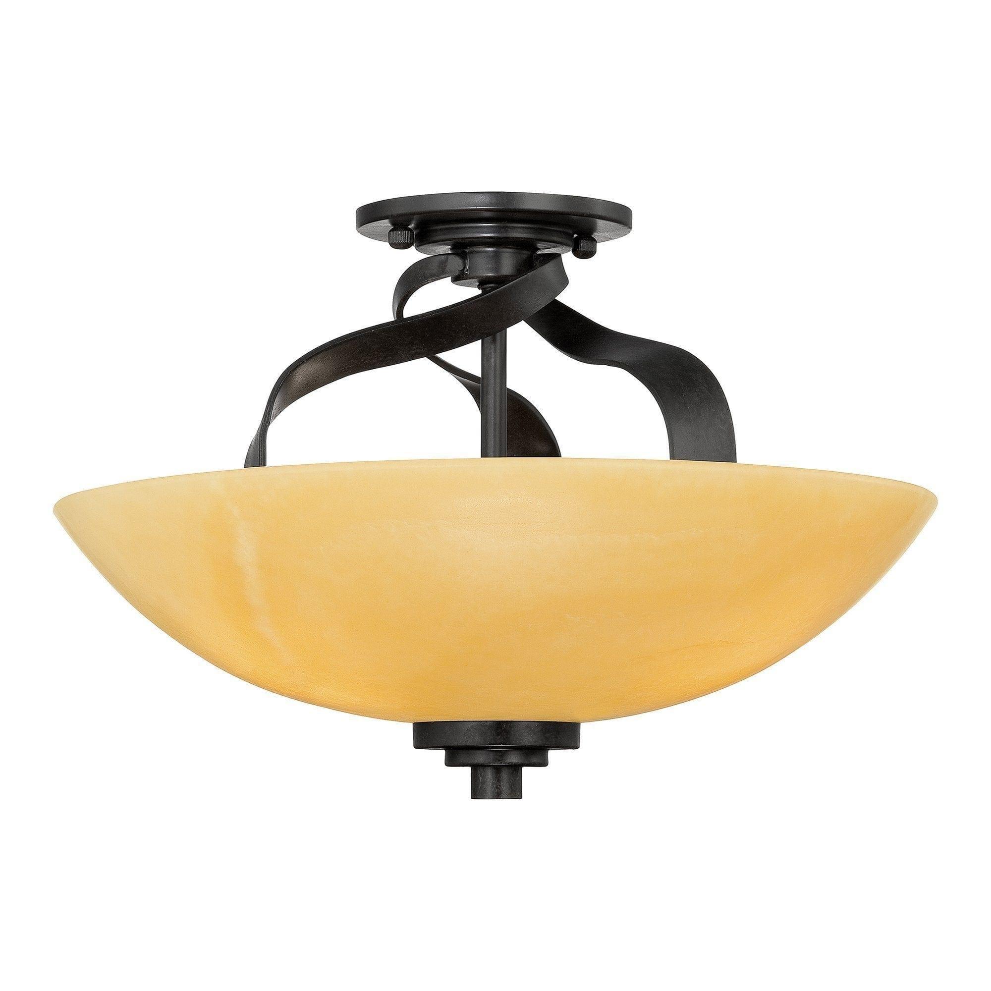 Traditional Flush & Semi Flush Ceiling Lights - Quoizel Kyle Semi-flush Ceiling Light QZ/KYLE/SF