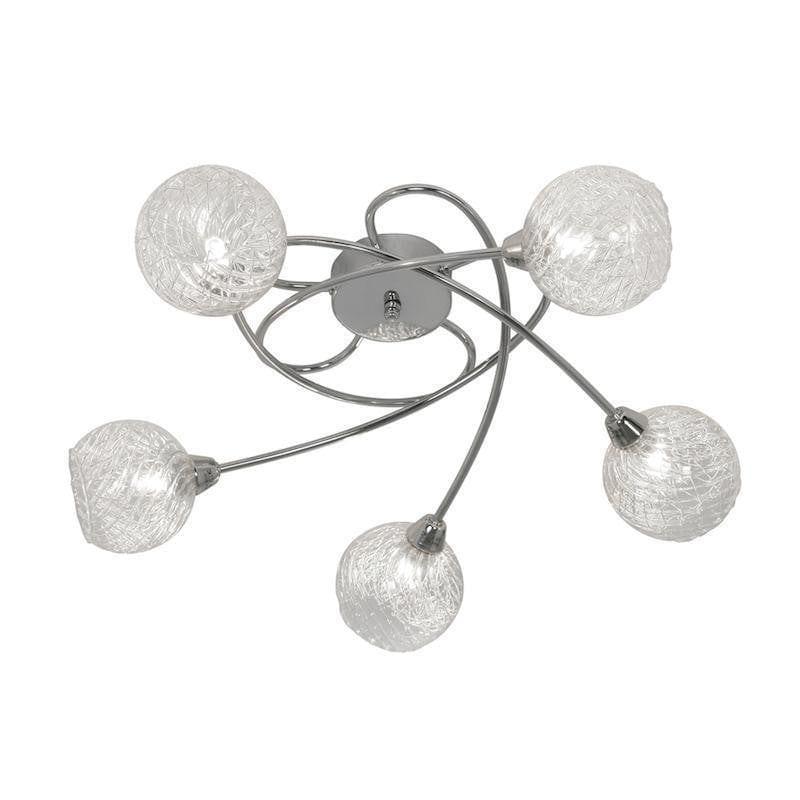 Traditional Flush & Semi Flush Ceiling Lights - Tarn 5 Light Chrome Flush Ceiling Light 2021/5 CH