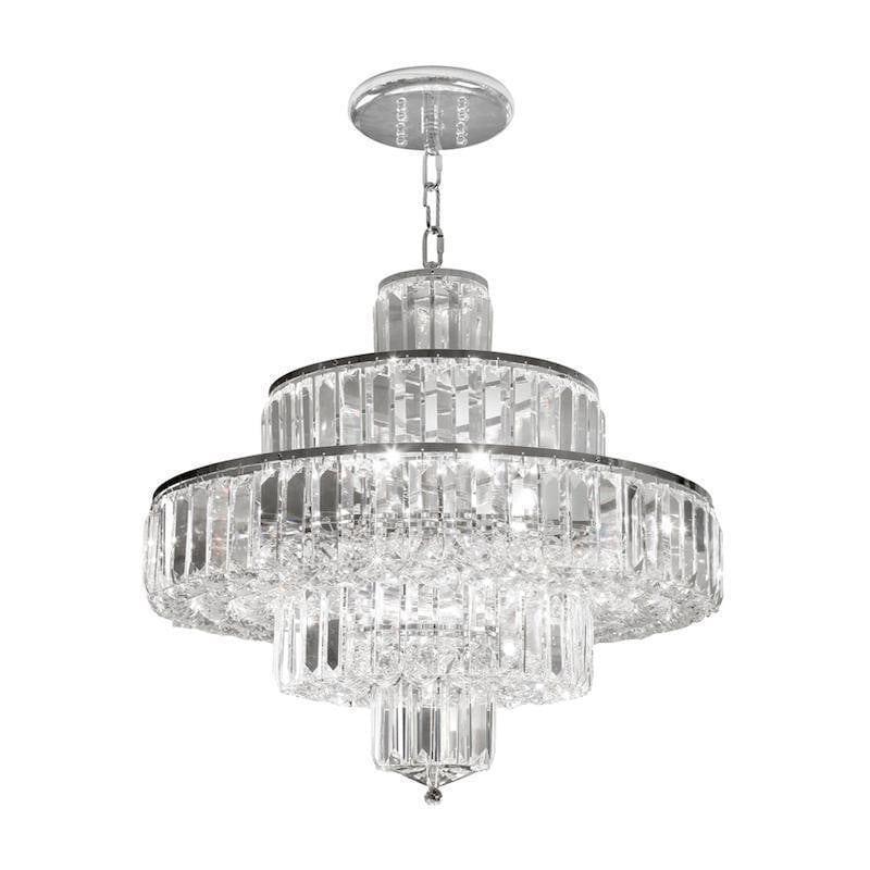 Traditional Flush & Semi Flush Ceiling Lights - Telfs 16 Light Chrome Flush Ceiling 6832/16 CH