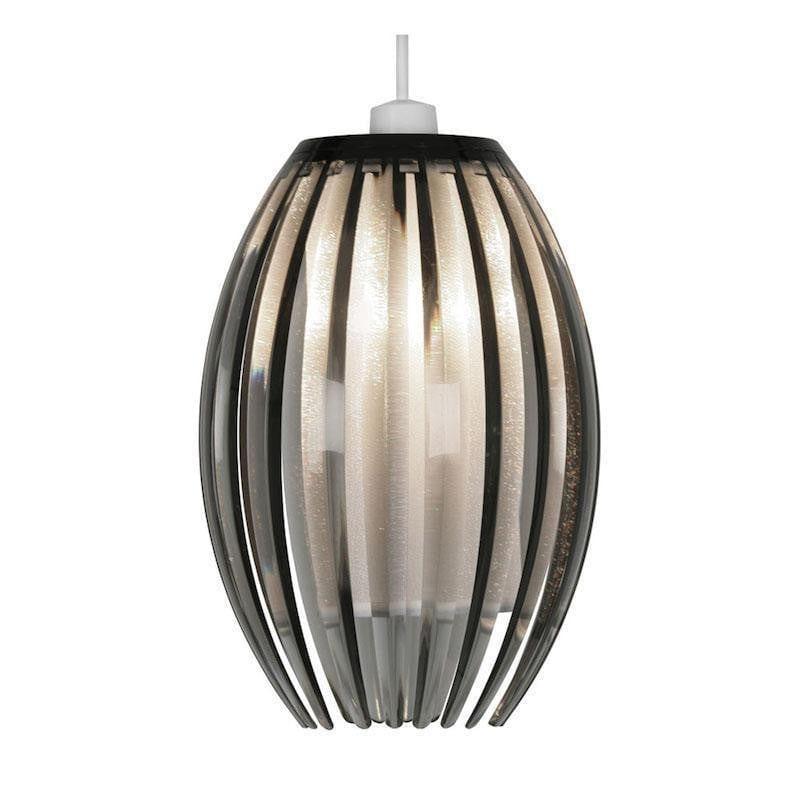 Traditional Non Electric Pendant - Shimna Smoked Acrylic Non Electric Pendant Ceiling Light 669 S SM